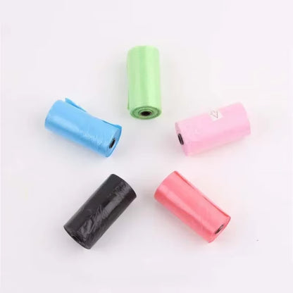 5 Rolls Dogs Cats Poop Bag Biodegradable Garbage Pet Dog Waste Bags Dog Cat Cleaning up Refill Garbage Bag