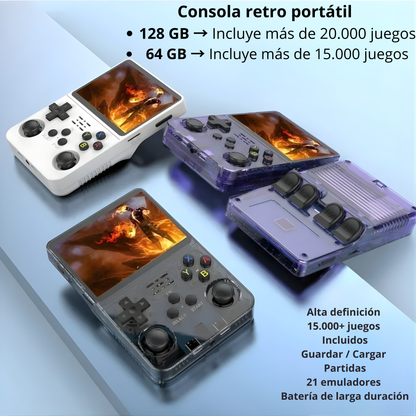 Consola retro portátil 64/128GB